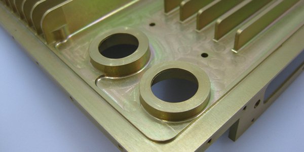 CNC machined brass component